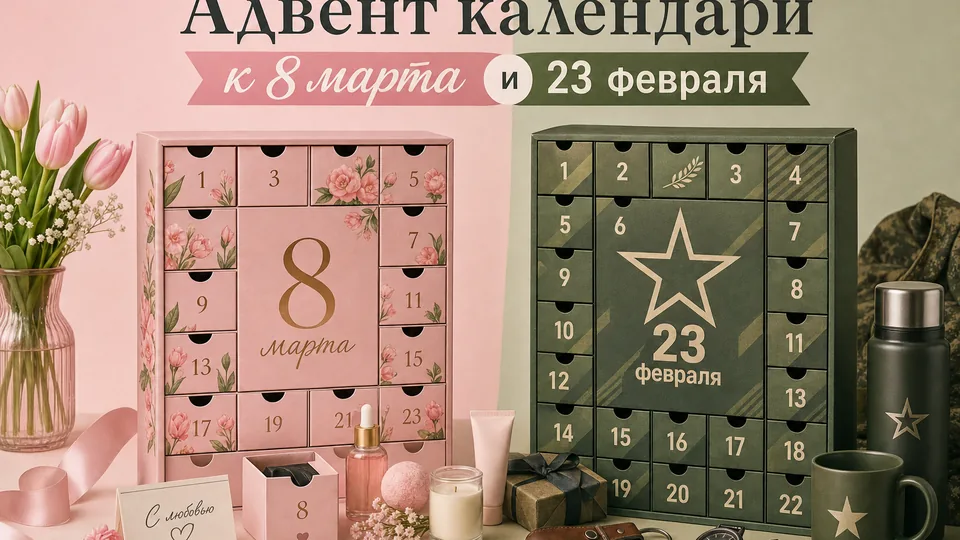 Адвент-календари к 8 марта и 23 февраля: идеи и производство