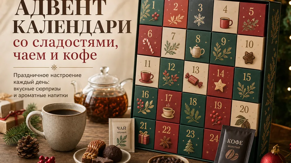 Адвент-календари со сладостями, чаем и кофе: производство и наполнение