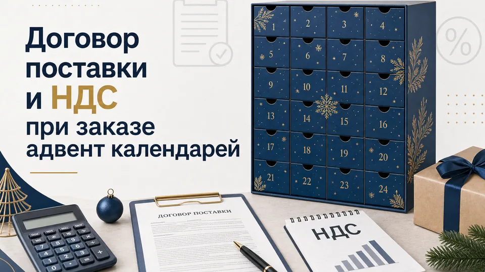Договор поставки и НДС при заказе адвент-календарей: чек-лист для юридически корректной сделки