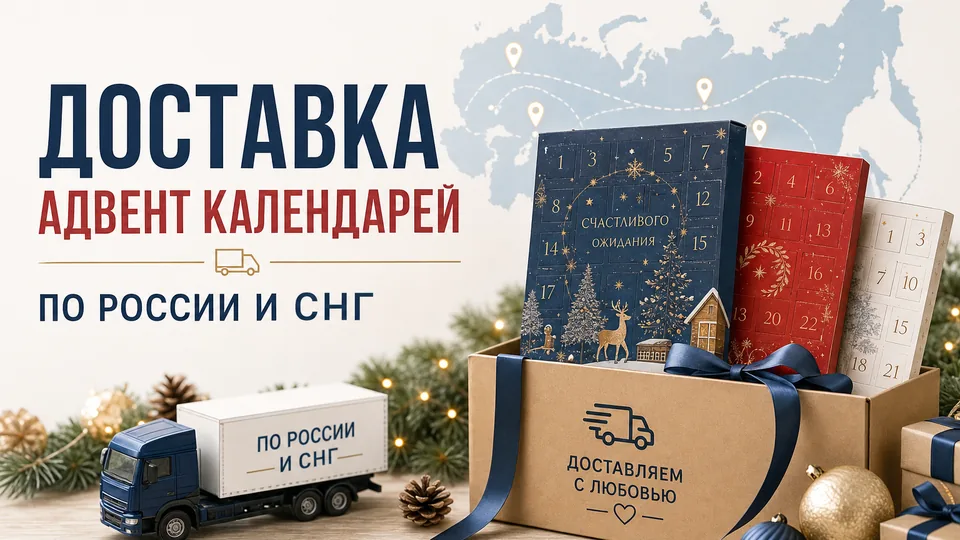 Доставка адвент-календарей по России и СНГ: сроки и условия