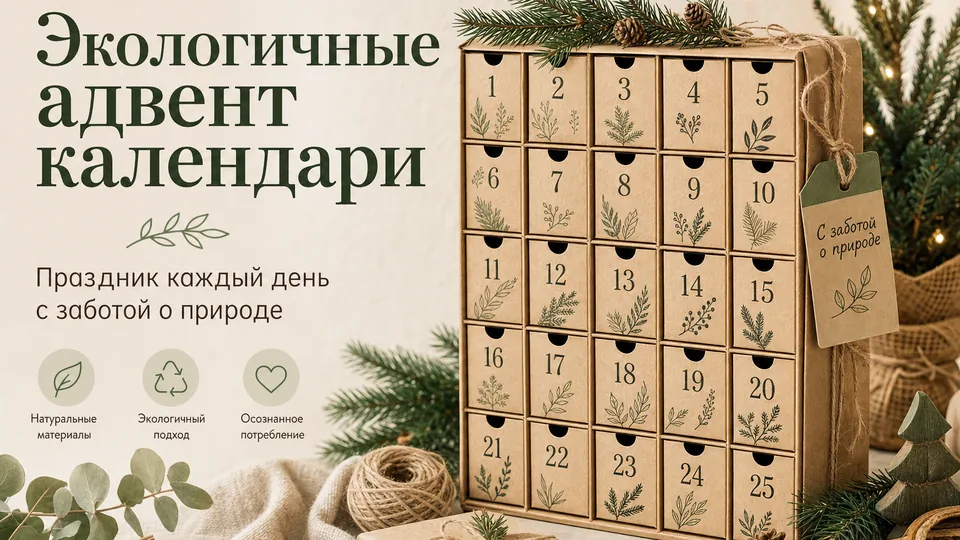 Экологичные адвент-календари: сертифицированные материалы и производство