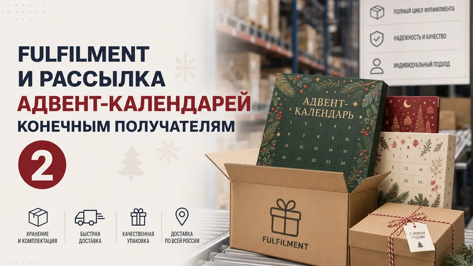 Фулфилмент и рассылка адвент-календарей конечным получателям: услуги под ключ