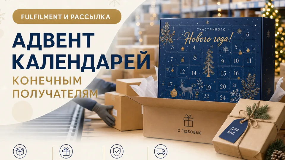 Фулфилмент и рассылка адвент-календарей конечным получателям: услуги под ключ