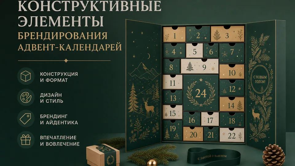 Конструктивные элементы брендирования адвент-календарей