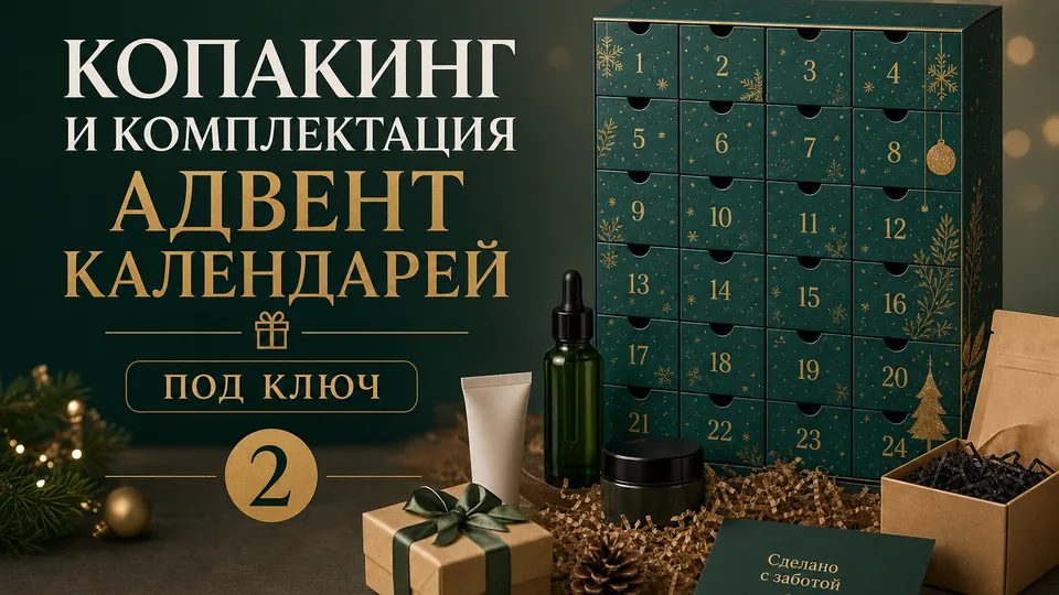 Копакинг и комплектация адвент-календарей под ключ