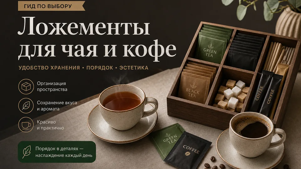 Ложементы для чая и кофе: индивидуальные ячейки под стики и пакеты