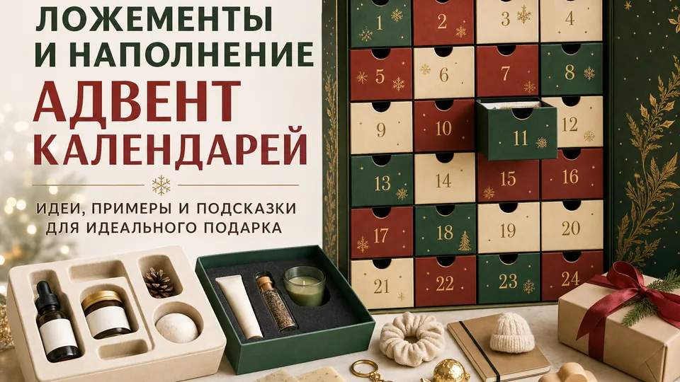 Ложементы и наполнение адвент-календарей: подбор под ваш товар